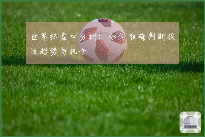 世界杯盘口分析：如何准确判断投注趋势与机会