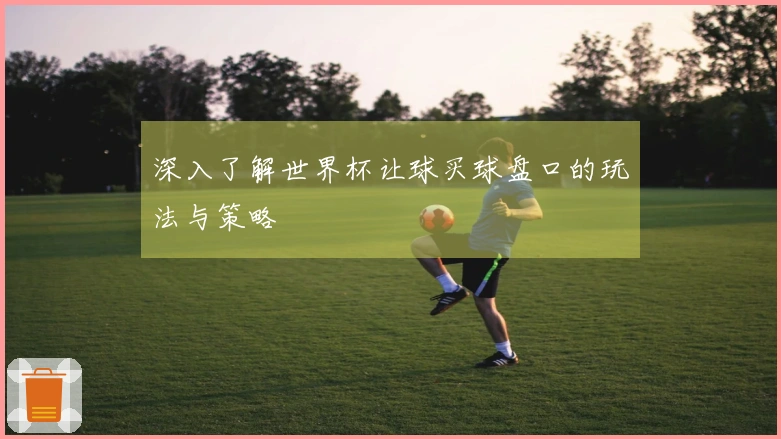 深入了解世界杯让球买球盘口的玩法与策略
